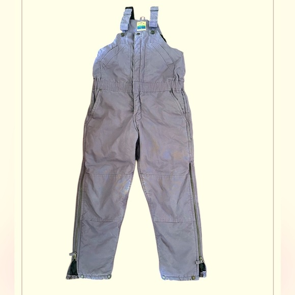 Blue Mountain Kids Canvas Bib Chore Overalls Quilted Insulated Durable Y14-16 - Picture 4 of 15